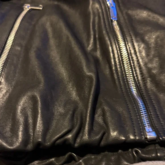 Leather Moto Jacket - Picture 7 of 8